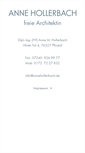 Mobile Screenshot of annehollerbach.de