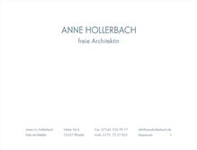 Tablet Screenshot of annehollerbach.de